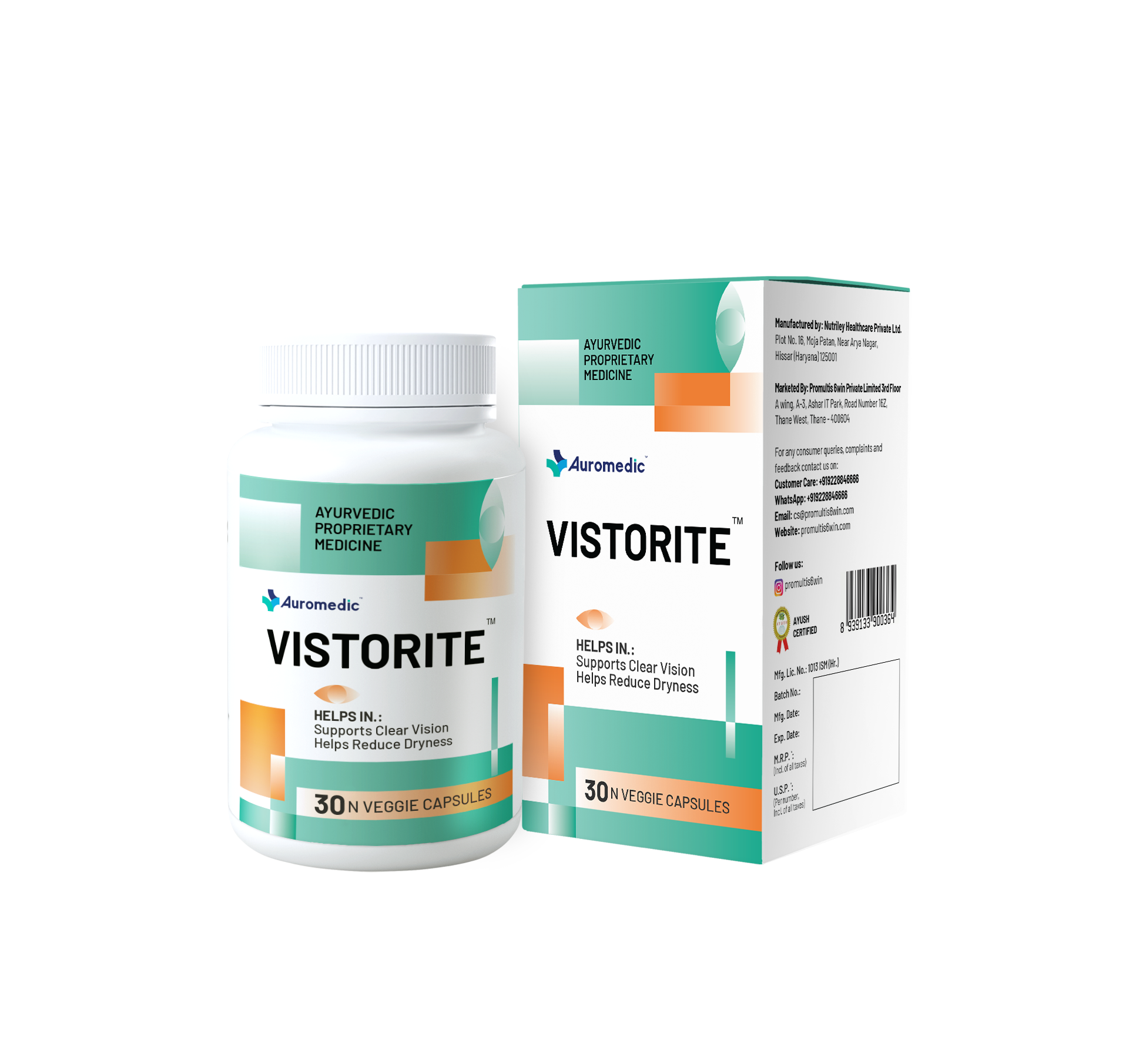 Vistorite — पेशेवर नेत्र देखभाल और दृष्टि सहनशक्ति पूरक